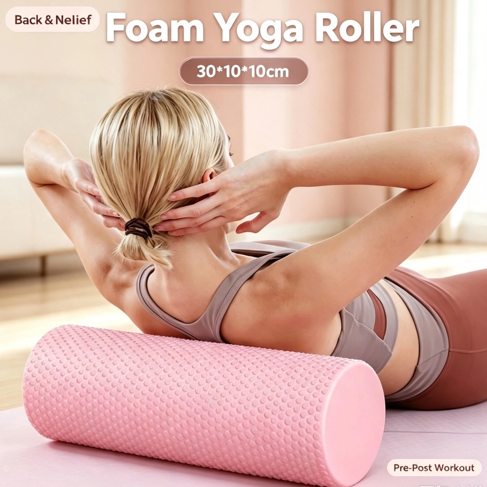 Pilates Yoga Shoes - EVA Köpük Yoga Rulosu 30cm Taşınabilir