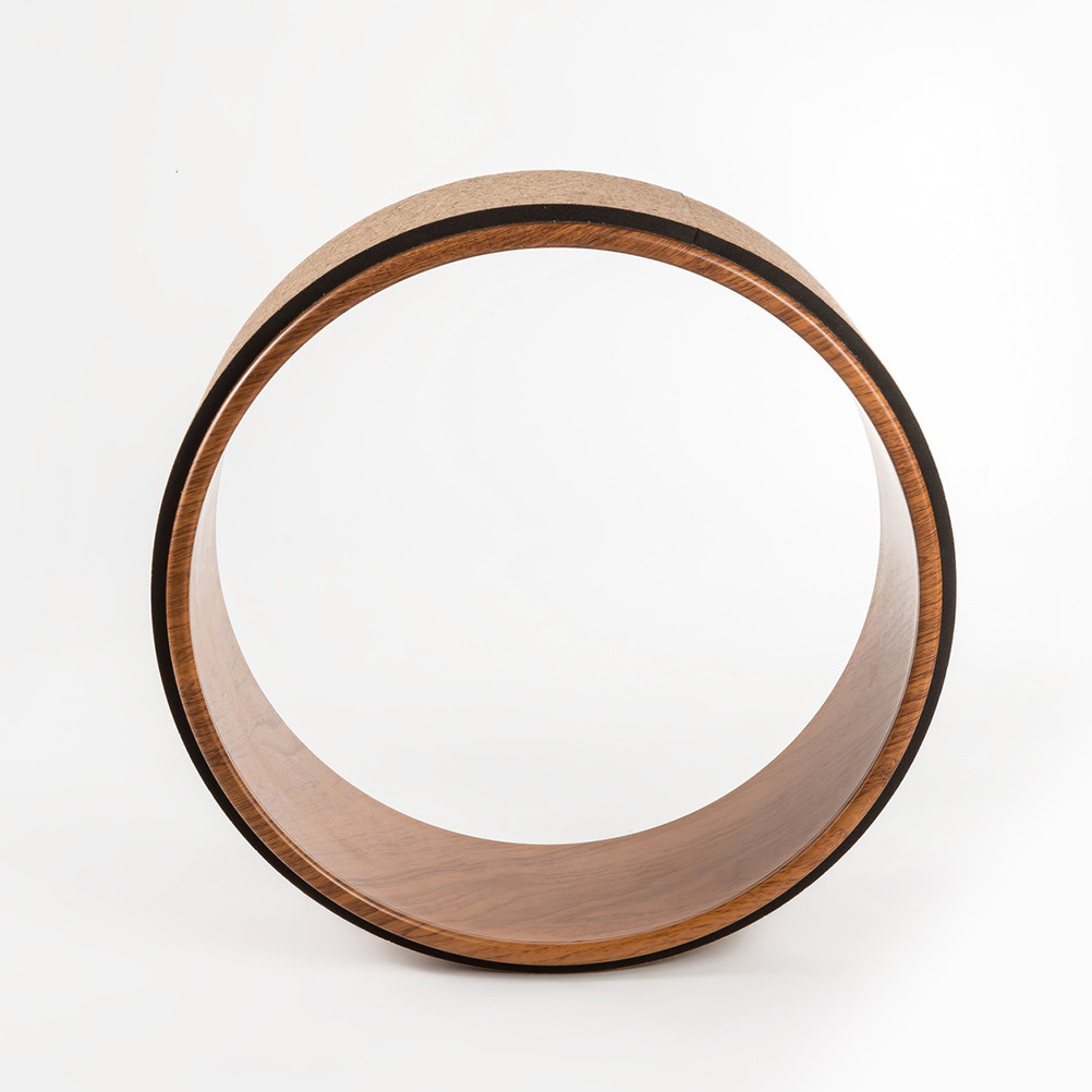 Pilates Yoga Wheel - Doğal Mantar Yoga Tekerleği, Sırt Esnetme,
