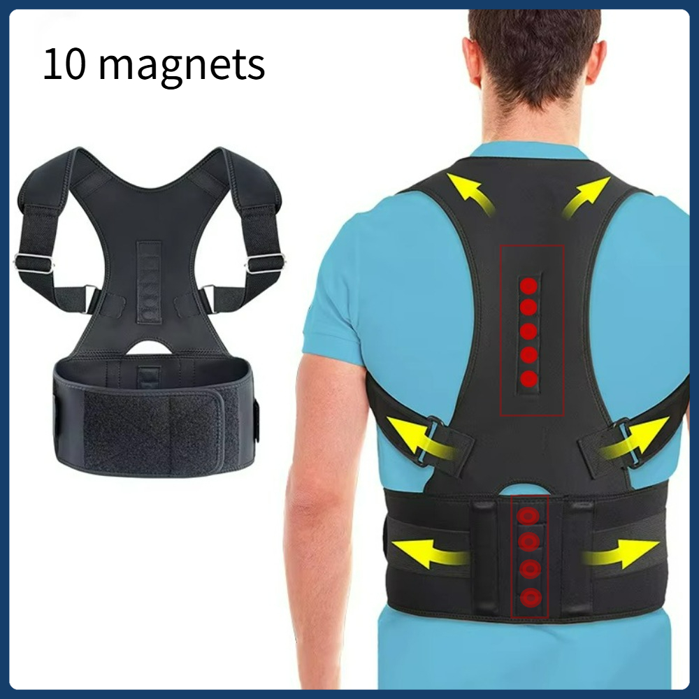 Posture Pole Corrector - Ayarlanabilir Vücut Ortopedik Destek Brace Kemer,