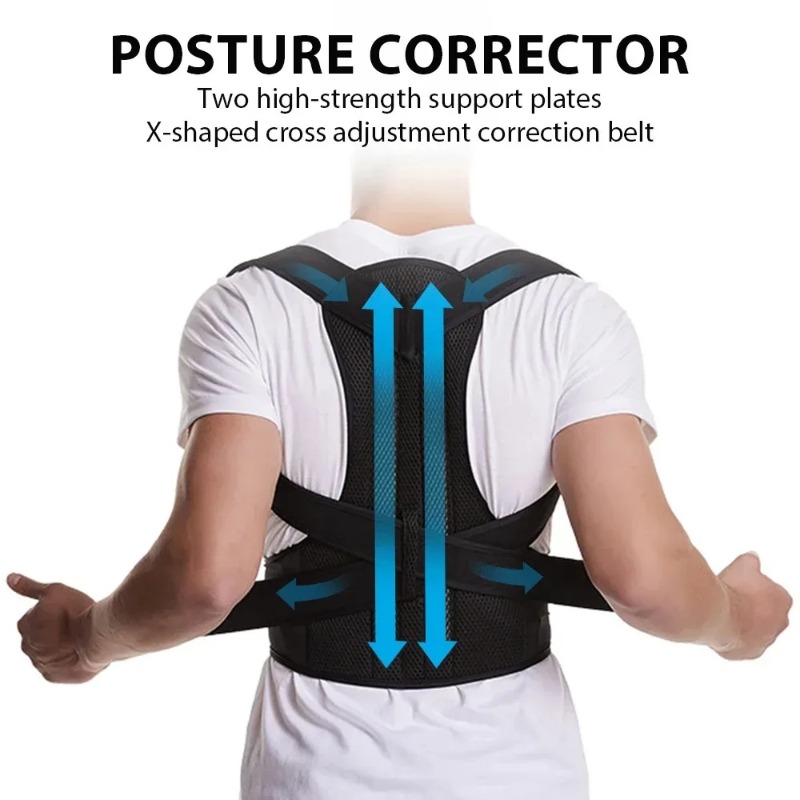 Posture Pole Corrector - Güçlendirilmiş Duruş Düzeltici Yelek, Ayarlanabilir Bel