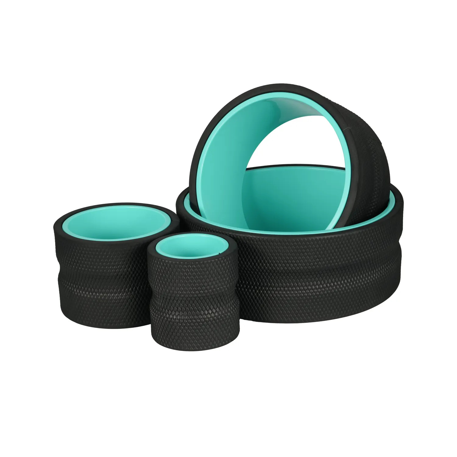 Pilates Yoga Wheel - EVA Yoga Tekerleği Dört Parçalı Yoga