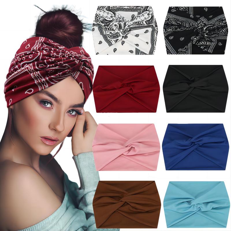 Pilates Yoga Bar - Geniş elastik kafa bandı Hairband Pilates