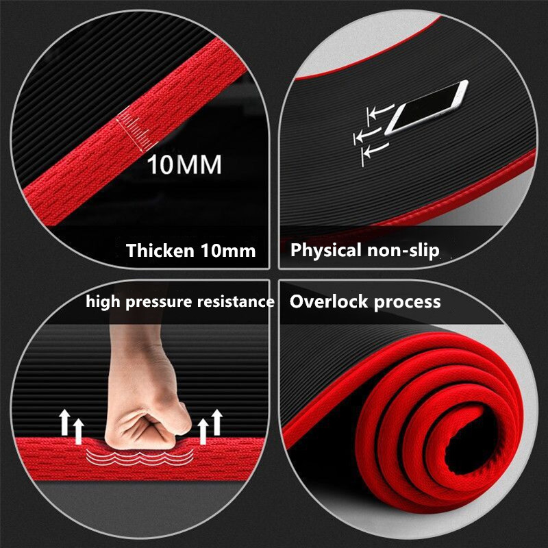 10mm Kaymaz Yoga Matı 183cm*61 - Pilates Yoga Shoes incelemesi ve fiyatı