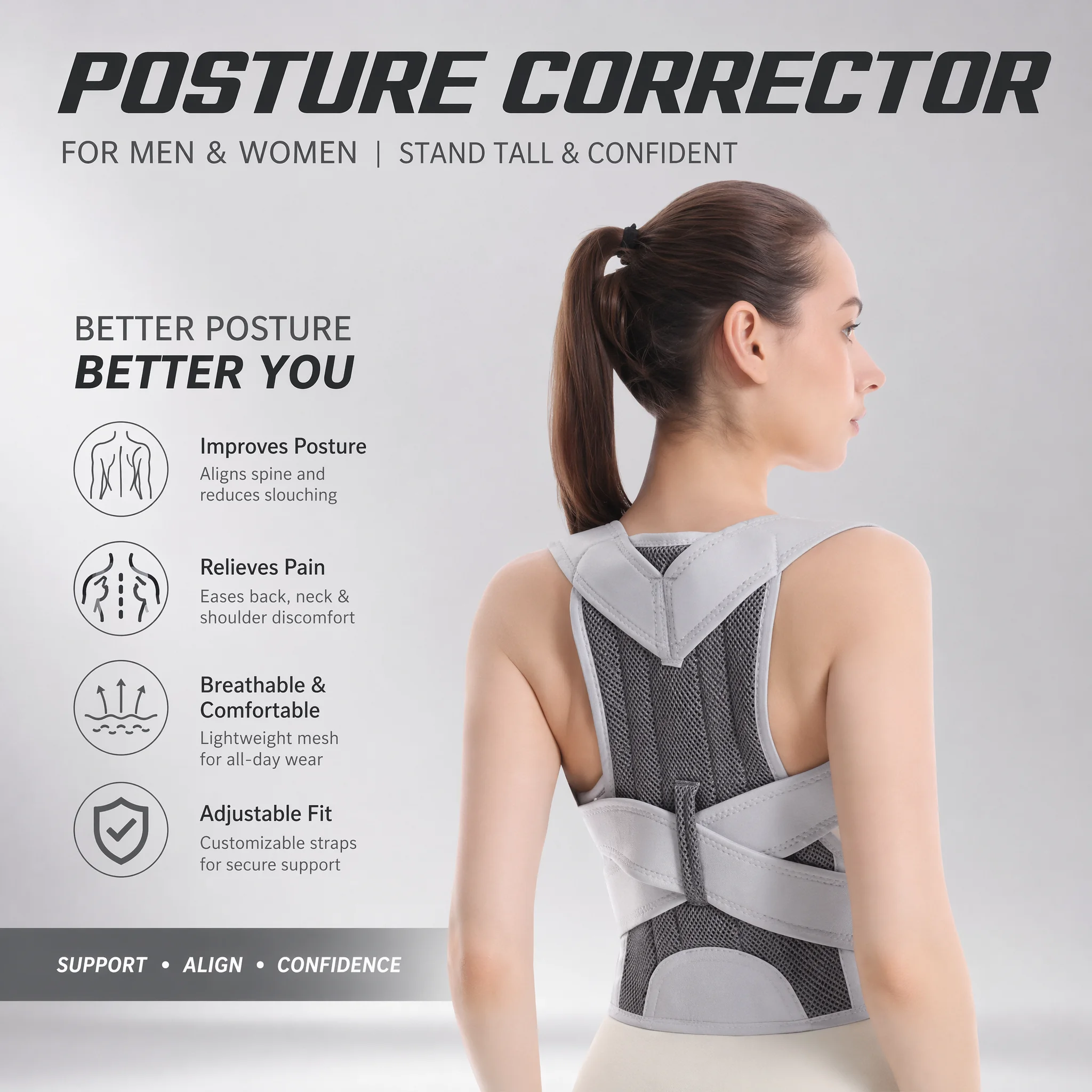 Yeni Tasarım Kambur Sırt Deste - Posture Pole Corrector incelemesi ve fiyatı